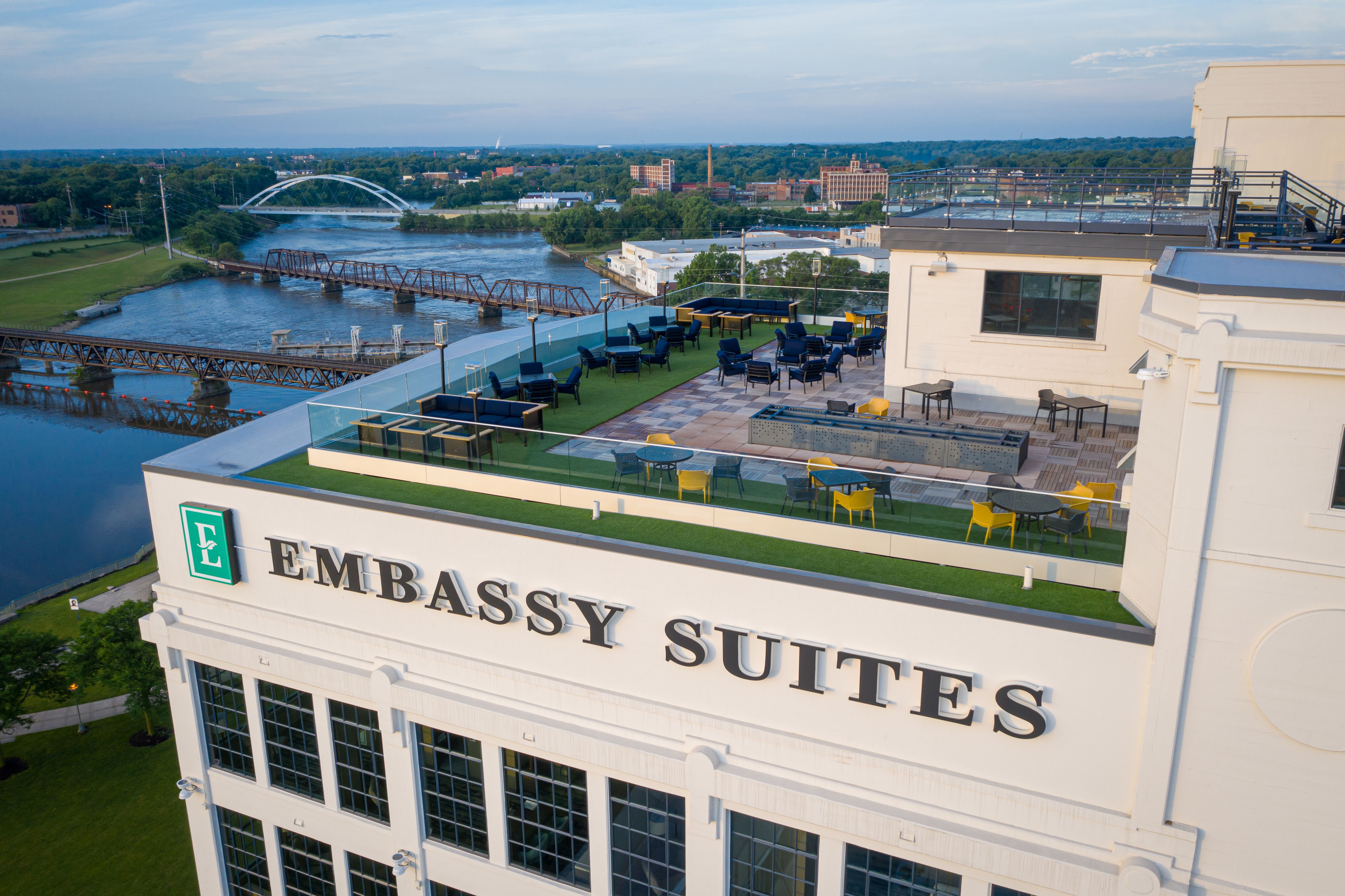 Embassy Suites Rockford rooftop
