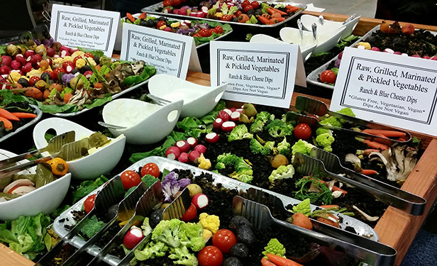 AASHE buffet vegetables